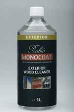 .. Het product ontgrijst en verwijdert groene aanslag en vuil. RMC Exterior Wood Cleaner kan op alle houttypes gebruikt worden.