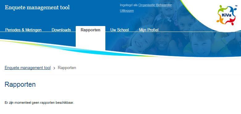 4: Rapporten downloaden en inzien Als alle geselecteerde leerlingen/klassen van de onderbouw klaar zijn met het invullen van de vragenlijst worden de rapporten door ons gemaakt.