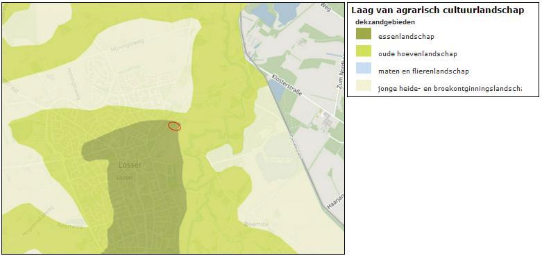 Toetsing van het initiatief aan de Natuurlijke laag Bestemmingsplan Buitengebied wijzigingsplan Gildehauserweg 18 De hoogteverschillen zijn ter plaatse duidelijk waarneembaar.