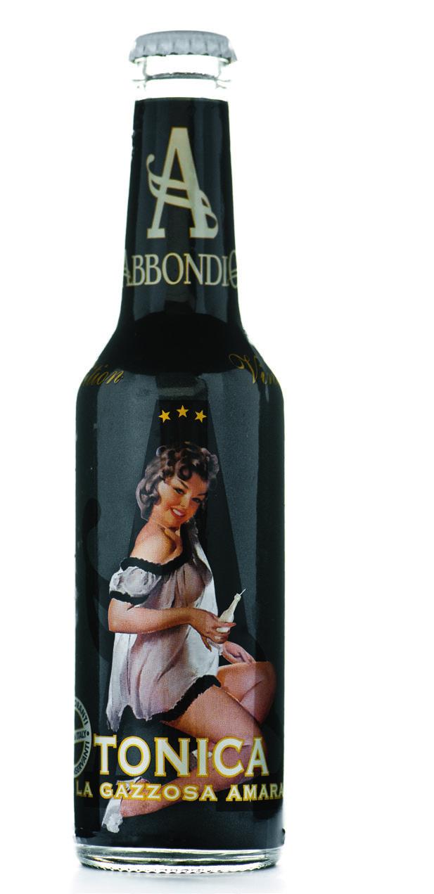 italië ABBONDIO TONICA VINTAGE EDITION OORSPRONG Met zijn 120 jaar is Abbondio een van de oudste drankproducenten van Italië. Het merk wordt bovendien gezien als het meest prestigieuze van het land.