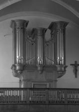 Zondag 24 juli, 16:00 uur Entree: vrije gave 1769-1771 Heinrich Möseler, Luik 1981 Nieuw orgel in oude kas door Verschueren, Heythuysen Grand Orgue Montre Fourniture Cornet Trompette [C-f3] Positif