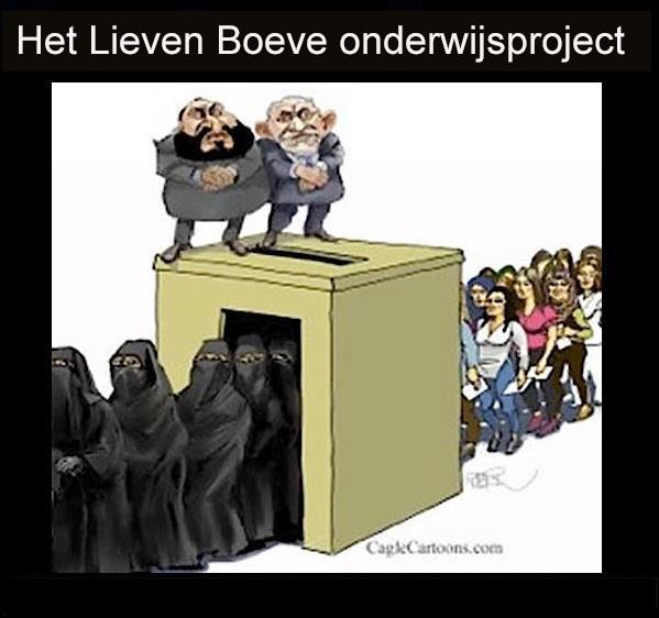 Zien wij een moslima de evolutieleer uit de hoofddoeken doen? Nee toch? Godsdienst moet gewoon uit het onderwijs worden gebannen.