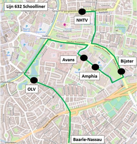 -38 - Lijn 632 is een nieuwe schoolliner vanaf Alphen die via Baarle- Nassau-Ulicoten-Chaam-Ulvenhout naar Breda rijdt.