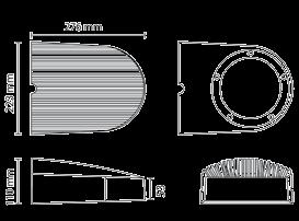 b.v wand, hoek & grondmontage mat zwart 3 120,75 GDL115020 Aero LED armmount t.b.v wand, hoek & grondmontage grafiet 3 120,75 GDL115021 Aero LED montagebeugel t.