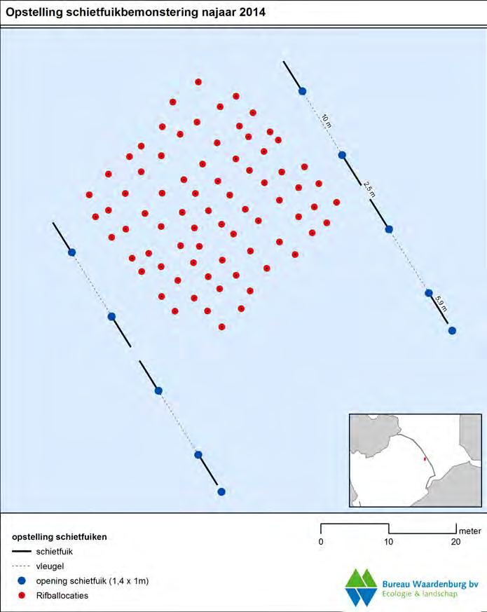 10-754 Veldverslag monitoringsronde vissen (schietfuikbemonstering) 1 oktober 2014 Weer: licht bewolkt ZZW2, 19 C.
