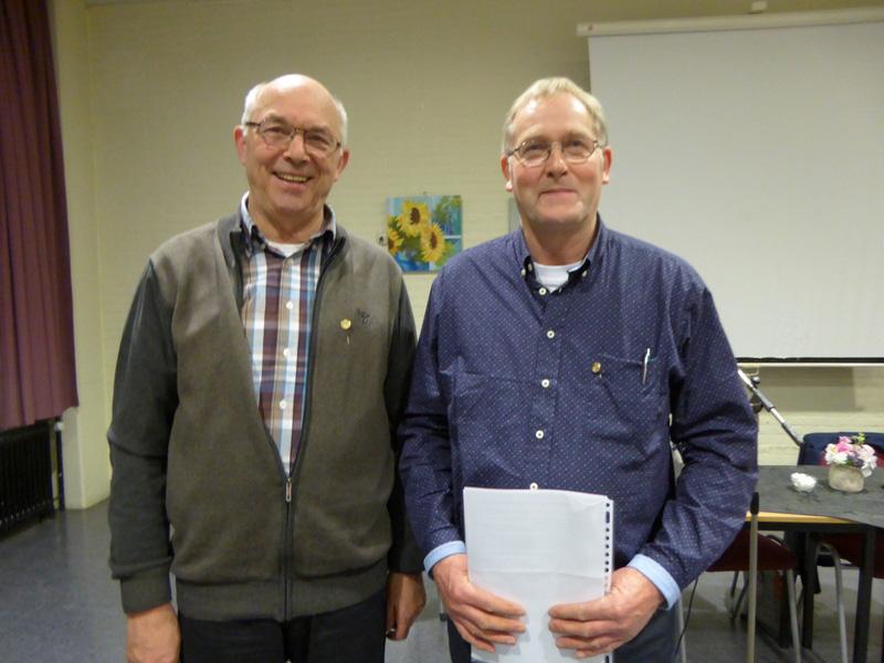 Wilhelm Odink is op eigen verzoek vervroegd aftredend, en penningmeester Gerrit Wolbink is aftredend en niet herkiesbaar.