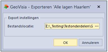 6 DXF Export Tevens kan een DXF export worden gemaakt van alle lagen die aanstaan tijdens het gebruik van de rioolkaart.