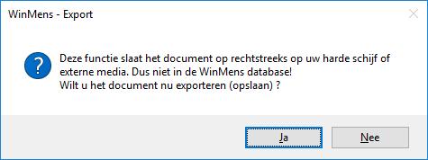 Rapportage exporteren en/of verzenden Om een rapportage te exporteren en / of te verzenden moet u eerst het Fairword document openen.