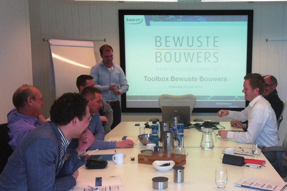 BEWUSTE BOUWERS PRESENTEERT 2012 BREEAM-nl Workshop Bewust Bouwen Samen met Search Opleidingen hebben we een introductietraining ontwikkeld waarin alle aspecten van het bewust bouwen aan de orde