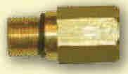 160023 Adapter 1/4"Mx1/4"M (NPT) - messing 2,10 2,10