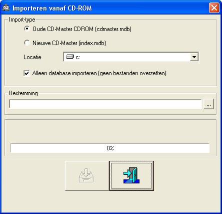 5.2.1 CDMaster cd s importeren Het is ook mogelijk om reeds bestaande cdmaster-cd s in cdmaster te importeren.