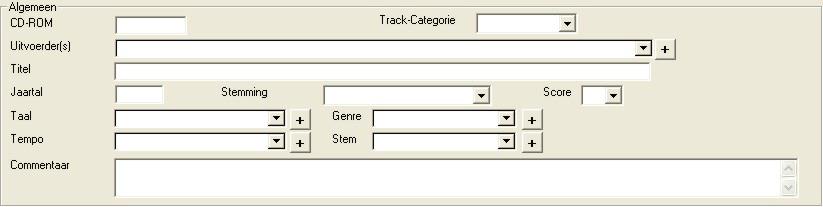 Track-Categorie : Hier geeft U aan tot welke hoofcategorie deze track behoort, U hebt de keuze tussen Hits en Classics.