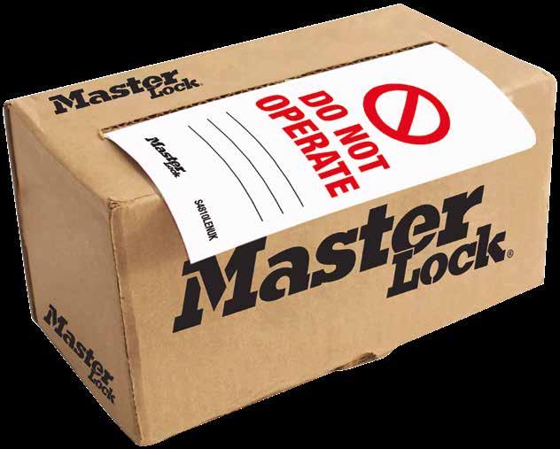 VEILIGHEIDSLABELS & AFBEELDINGEN VOOR UW IMAGO Master Lock geeft