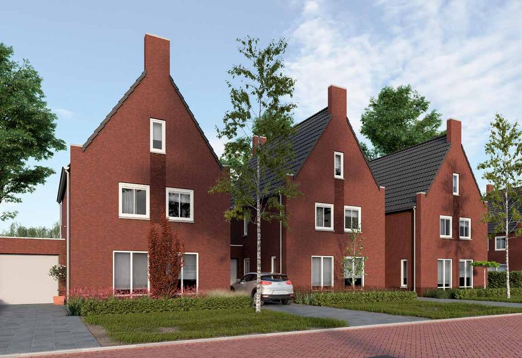 Royale herenhuizen Type F In de Afhang worden 5 royale herenhuizen gerealiseerd. De woningen beschikken allen over een ruime tuin op het zuidoosten of op het oosten.