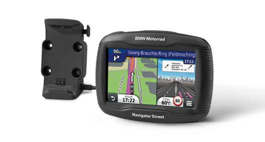 Het GPS-navigatiesysteem BMW Motorrad Navigator V heeft een 5 inch beeldscherm, 8 GB opslagcapaciteit, Bluetooth technologie en optionele Smartphone Link voor real time file-info.