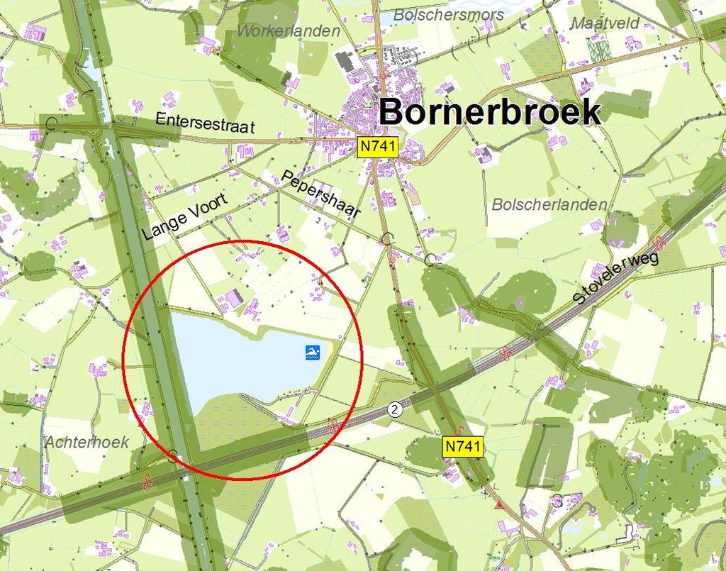3. Beschrijving zwemwaterlocatie 3.1 Situering en beschrijving De zwemplas Het Grasbroek ligt op het recreatieterrein t Grasbroek gelegen aan de Grasbroekweg 1 in Bornerbroek.