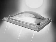 BOLVORMIGE HEATSTOPKOEPELS Heatstop lichtkoepel * NIEUW: verbeterde uitvoering 4-wandige koepel Skylux voorziet elke 4-wandige lichtkoepel van een onbreekbare polycarbonaat binnenwand.