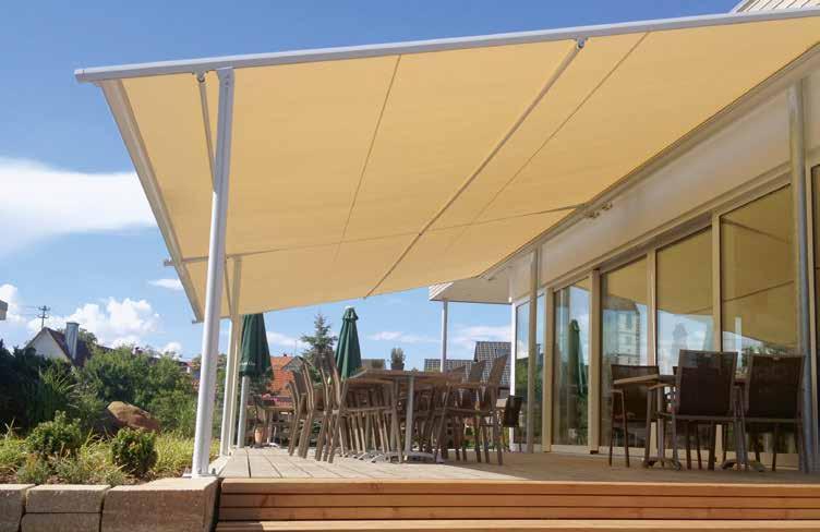 groter is da 5 m diep e toch helemaal beschaduwd moet worde, is de WGB 150 PERGOLA optimaal geschikt.