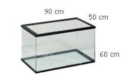 Aquarium Je vult dit aquarium tot 10 cm onder de rand.