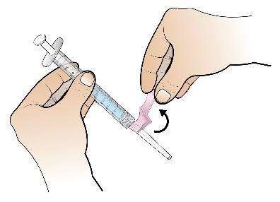 Zorg dat de correcte hoeveelheid oplossing voor de dosis van de patiënt in de toedieningsspuit zit door overtollige oplossing terug in de flacon te injecteren.
