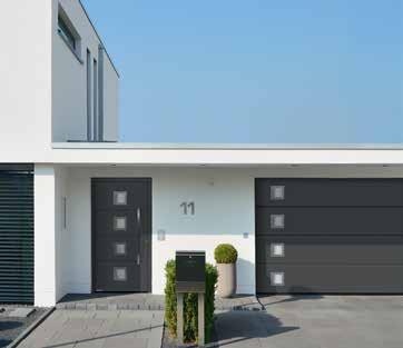 0,8 W/ (m² K) Voordeuren Deze voordelige stalen en aluminium deuren bieden u met de standaard meervoudige vergrendeling een inbraakwerende veiligheidsuitrusting en dankzij het 65 mm of 46 mm dikke