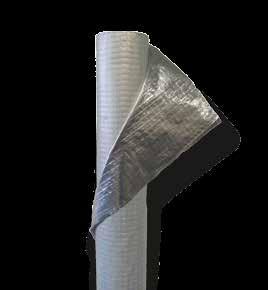 Deze dampdichte folie is van toepassing in constructies waar een hoge dampremming gevraagd wordt, zoals: onder vochtgevoelige vloeren, in speciale platte dakconstructies, in dak- en