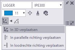 Verplaats een handle alleen in het XY-vlak. Verplaats een handle alleen in de Z-richting. Verplaats een object alleen in de parallelle richting. Verplaats een object alleen in de loodrechte richting.