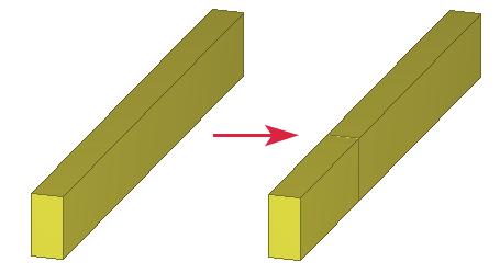 1.33Onderdelen splitsen, combineren en koppelen U kunt onderdelen splitsen, combineren en koppelen in Tekla Structures. Splitsen Om een onderdeel te splitsen: 1.