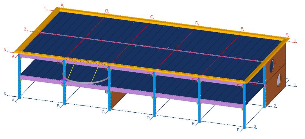 Het stramien in het werkvlak zichtbaar maken U kunt een extra stramien in het werkvlak zichtbaar maken en gebruiken als hulpmiddel bij het modelleren.