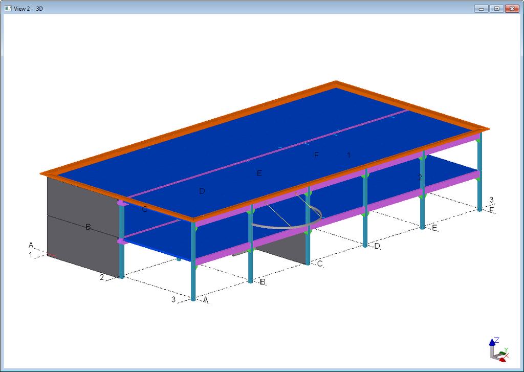 Instelling kleur volgens klasse Alle onderdelen worden weergegeven volgens de klasse van de onderdelen: Instellingen voor de kleur- en doorzichtigheid U beschikt in Tekla Structures over een groot