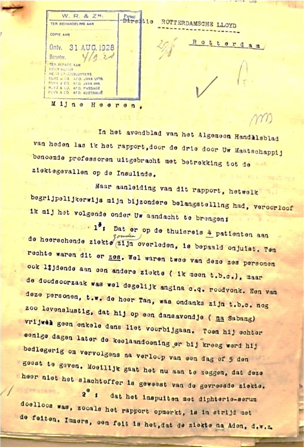 1928 met de opmerking dat er niet 4 maar 6 doden aan boord van s.