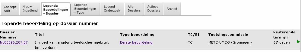 Het nummer wordt voorafgegaan door de letters NL. Het dossiernummer wordt vervolgens getoond in de schermen van uw persoonlijke portalscherm.