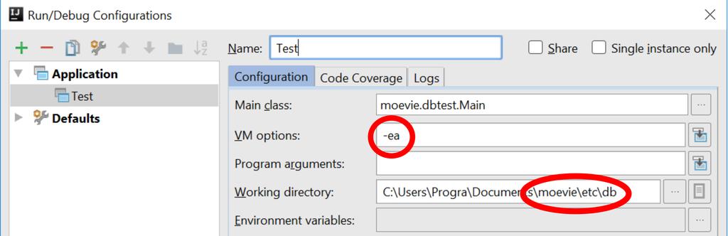 1. Klik op de knop in de werkbalk rechtsboven zoals aangeduid op de figuur hierboven, of selecteer Run Edit Configurations.... 2.