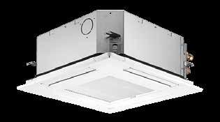 4-WEG CASSETTE UNIT SLZ-KF SLZ-KF Op maat voor systeemplafond 60 x 60 Zes verschillende uitblaashoeken SCOP tot 4,3 en SEER tot 6,5 Energie-efficiëntieklasse tot / Binnenunit Rooster Koelcapaciteit