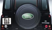 Vinyl reservewielhoes Bescherm uw reservewiel tegen modder en vuil met deze hoogwaardige reservewielhoes uit dik, gepolsterd vinyl. Voorzien van Land Rover logo.