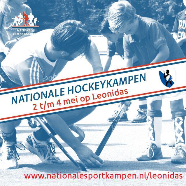 NATIONALE SPORTKAMPEN OP RHV LEONIDAS! In de meivakantie en zomervakantie zijn er voor kinderen van 4 t/m 14 jaar de Nationale Hockeykampen.