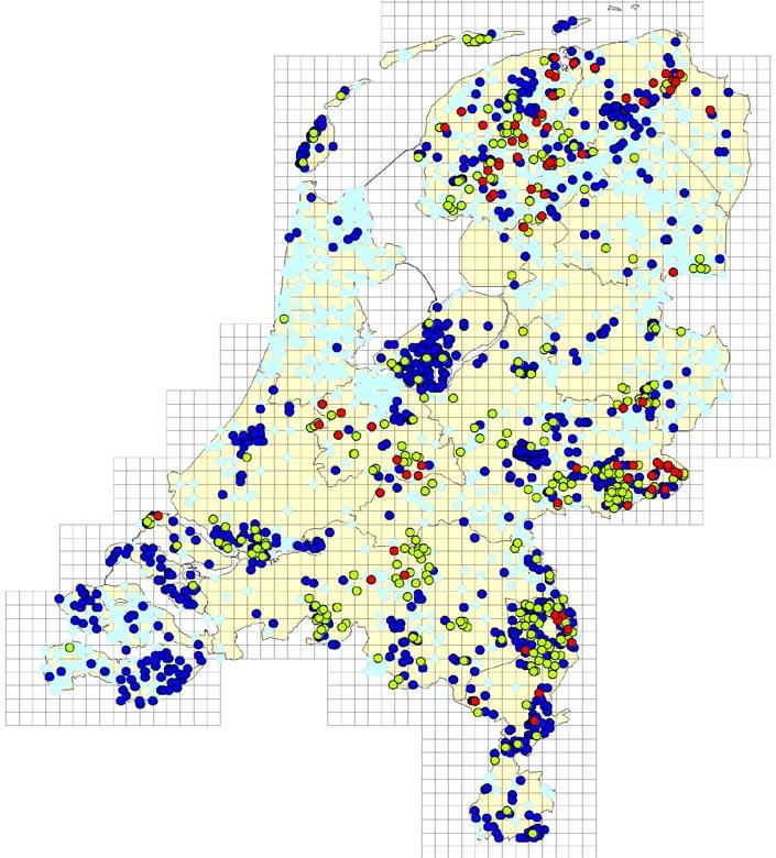 Noordse woelmuis In 2007 zijn er op 35 locaties braakballen met restanten van van noordse woelmuizen verzameld.