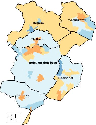 Kaartvisualisatie welvaartsindex per statistische sector (wijk) voor HEISTOPDENBERG Welvaartsindex*... 59 60 69 70 79 80 89 90 99 100 109 110 119 120 129 130 139 140.