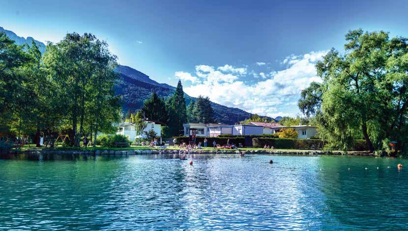 Camping Club Trentino Tussen de