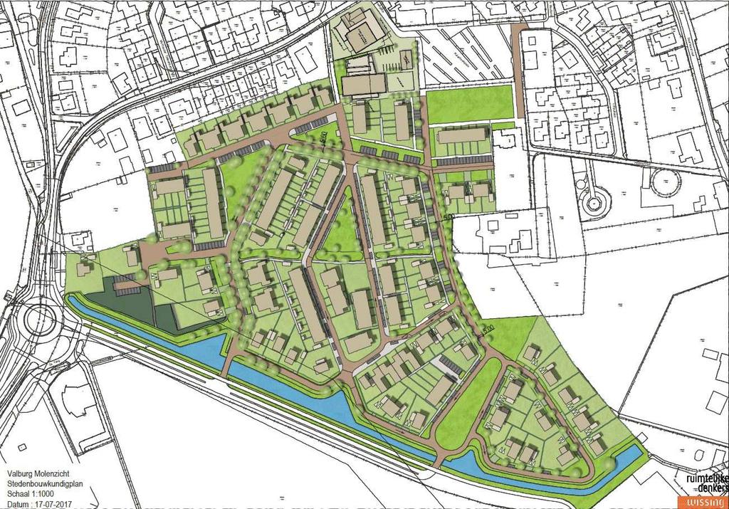 4. De waterstructuur 4.1. Algemeen Binnen het plangebied worden maximaal 163 woningen gebouwd. In de eerste fase zijn reeds 98 woningen gebouwd of worden nog gebouwd.