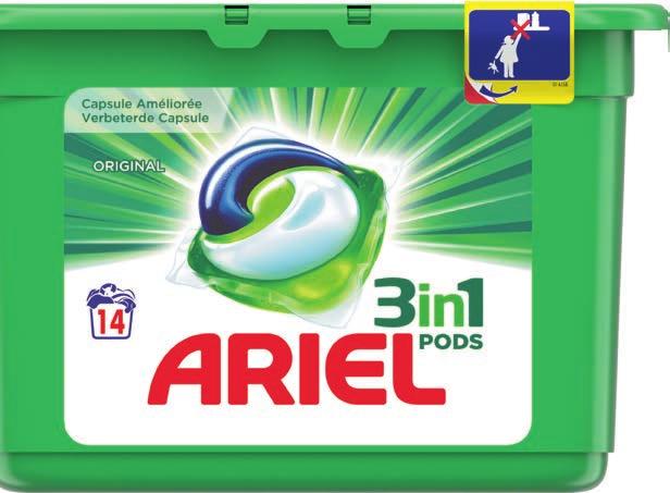 pak Ariel wasmiddel 3 in 1 original 14 capsules 19