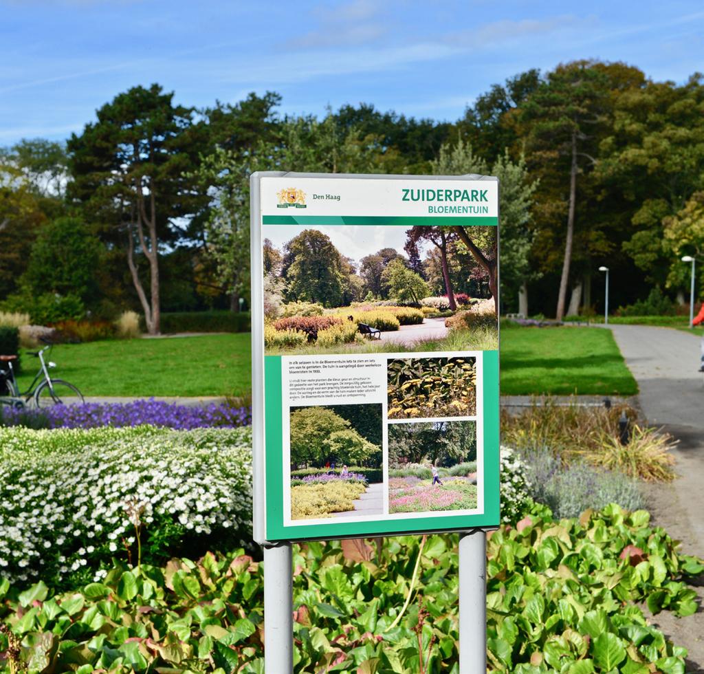 Zo kunt u naar het Zuiderpark met al haar liggen op de 2e tot en met 14e erdieping. Vanaf de oorzieningen.