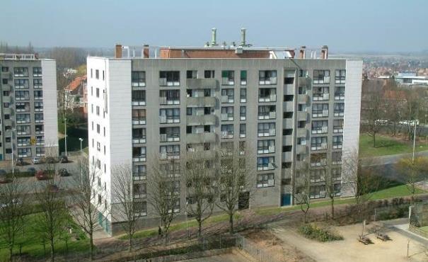 3.2 DE RENOVATIE VAN DE GEBOUWEN 9 TOT 12 EN DE BOUW VAN DE GEBOUWEN 13, 14 EN 15 (2009-2012) Hoewel ze van recentere datum zijn, wezen diverse onderzoeken uit dat deze flatgebouwen van mindere