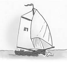 Dat gaf styrborð, wat ons stuurboord is geworden. De roerganger, die de riem met beide handen vasthield, had de linker zijde van het schip achter zich.