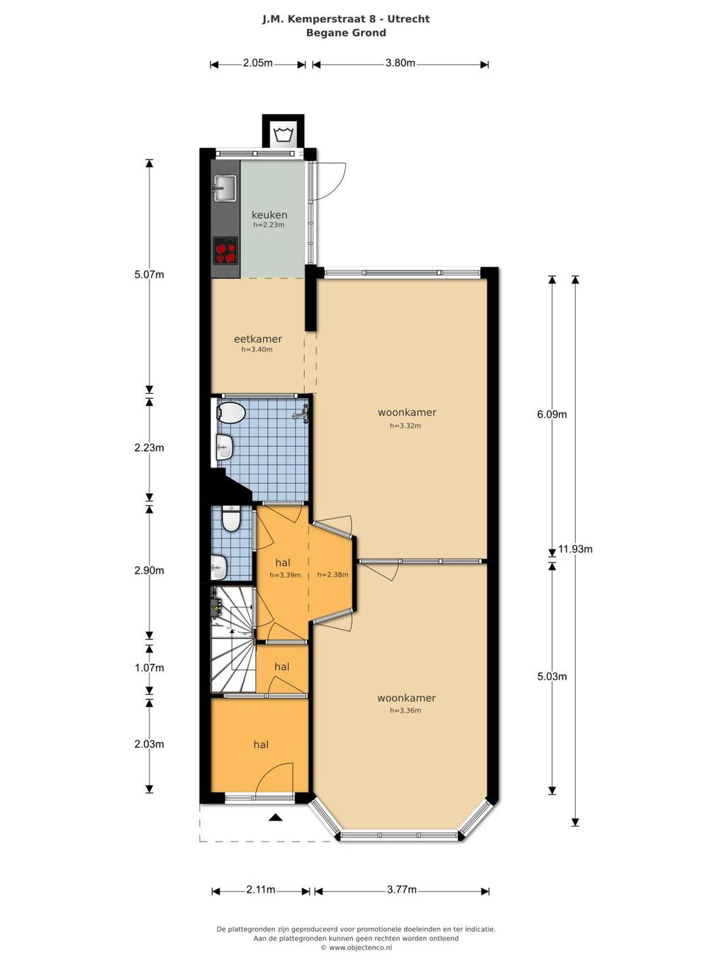 Plattegrond Dit is een schetsmatige weergave van de indeling, hieraan