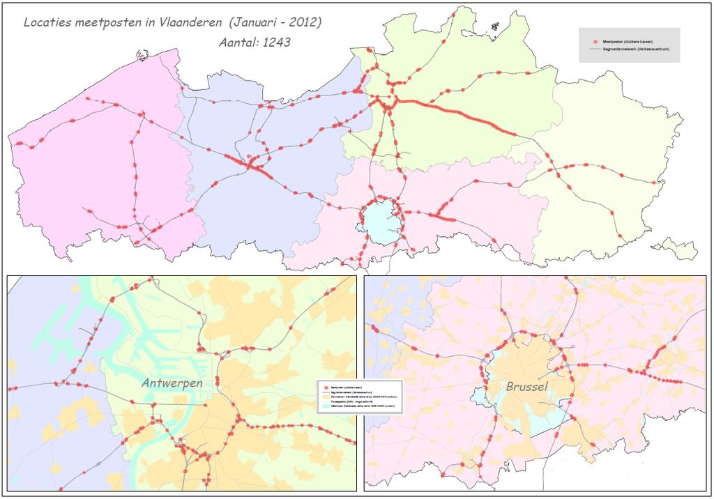 Kwaliteit van het meetnet Meten in Vlaanderen Het meetnet met dubbele detectielussen ( Meten in Vlaanderen ) betreft recente systemen die in staat zijn om een (relatief) betrouwbaar onderscheid te