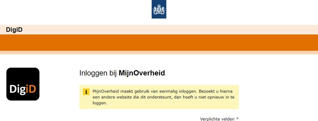 M ODULE 5 ANDERE MIJN- OMGEVINGEN 3. Ga naar MijnOverheid Via www.overheid.nl kunt u naar de mijn-omgeving MijnOverheid. Klik daarvoor op de link Inloggen MijnOverheid.