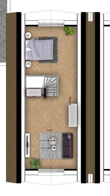 slaapkamers ruime zolder Uitrustig badkamer met ligbad e luxe saitair vloerverwarmig e -koelig afmeerpale Opties