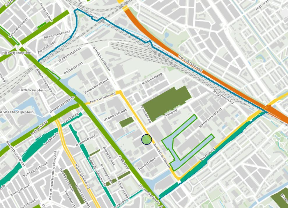 Boomhoofdstructuur Ecologische verbindingszone (begraafplaats St.