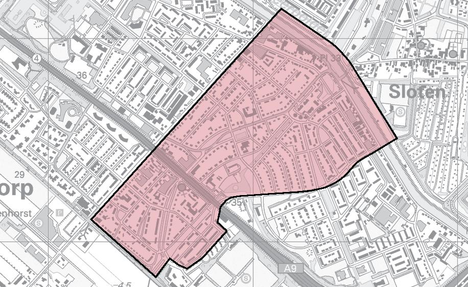 2.3 Bebouwingsstructuur De bebouwingsstructuur rond het plangebied karakteriseert zich in het aanpalende oude tuindorp aan de westzijde, de Vliegeniersbuurt aan de noordzijde en het bedrijventerrein